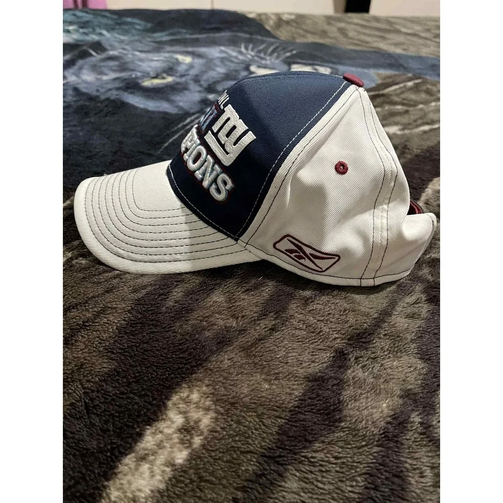 New York Giants Hat Cap Strap Back One Size NFL‎ Super Bowl XLII Champs Reebok
